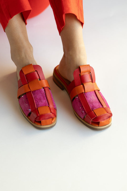 Babucha Mujer / Menfi Naranjo Rojo BABUCHAS Giani Dafirenze 