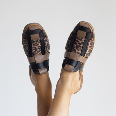 Babucha Mujer / Menfi Negro Print