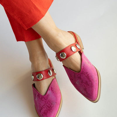 Babucha Mujer / Pibi Fucsia Rojo