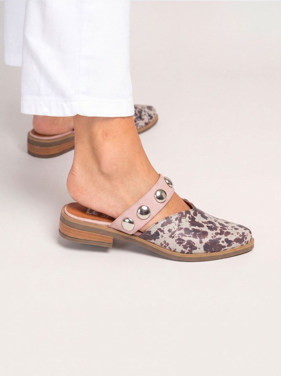 Babucha Mujer / Pibi Print Rosado BABUCHAS Giani Dafirenze 