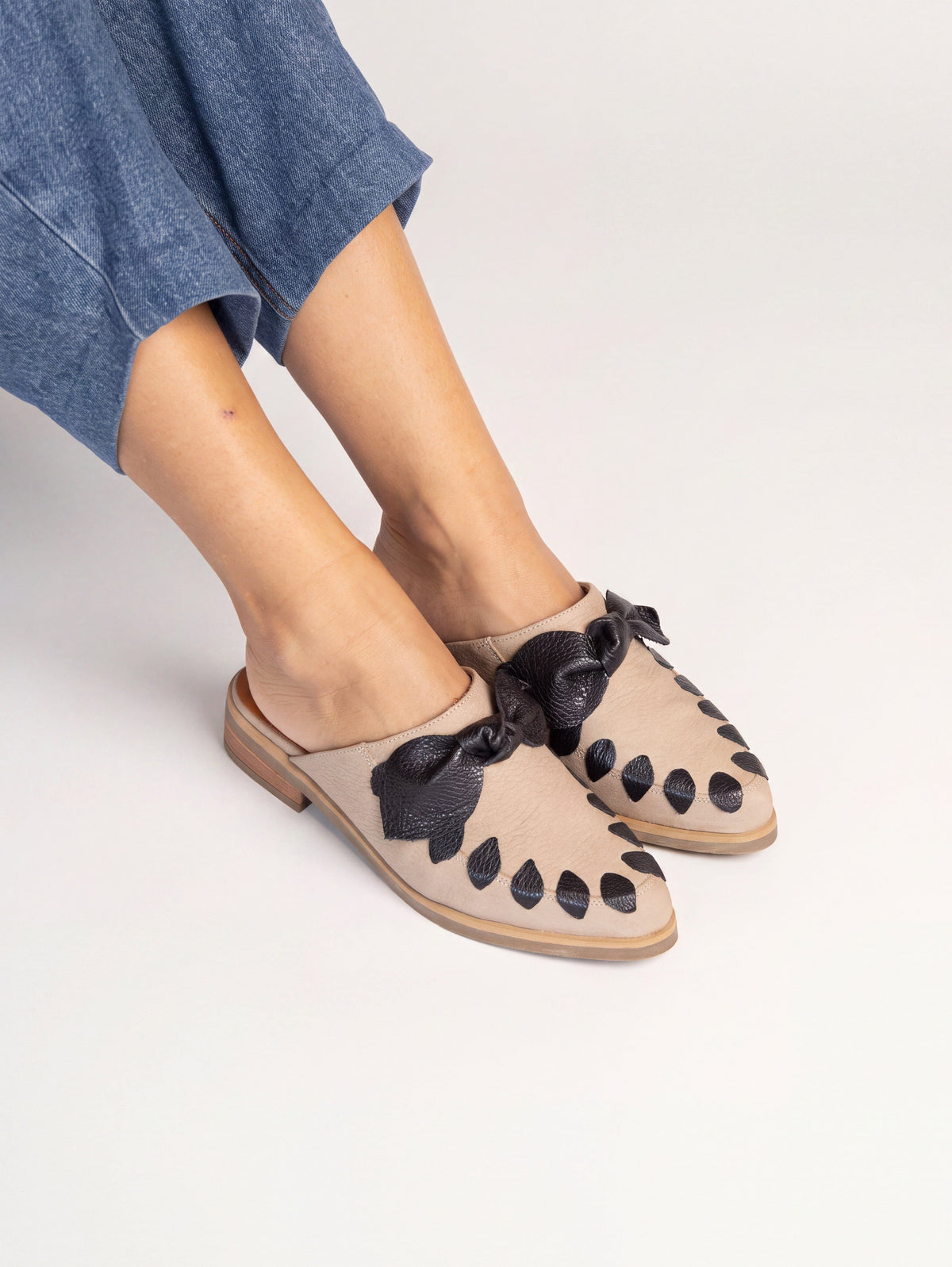 Babucha Mujer / Sombra Beige Negro BABUCHAS Giani Dafirenze 