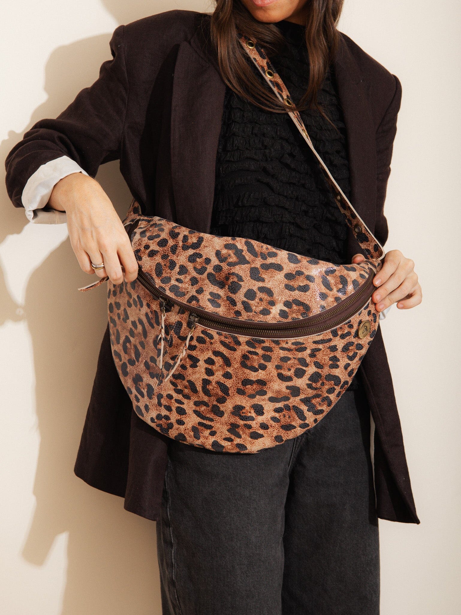 Banano Mujer / Atenea Print Camel BANANO Giani Dafirenze 