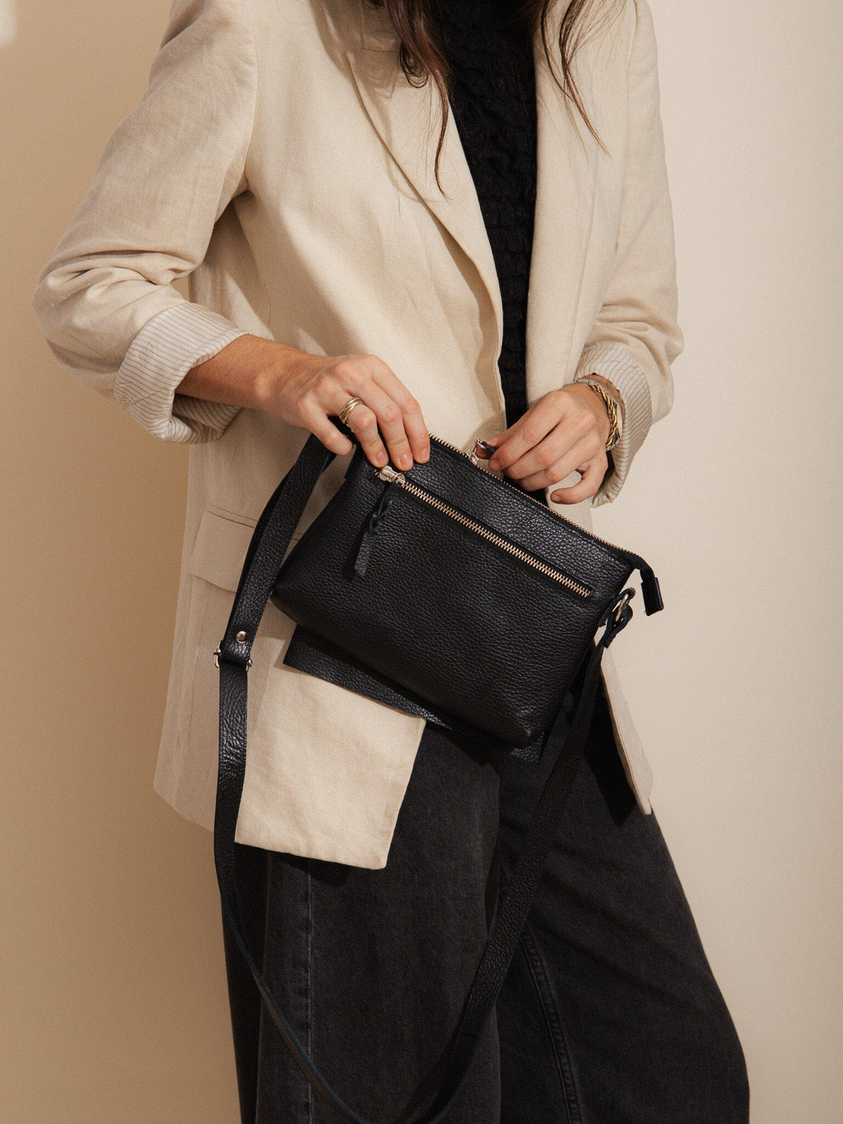 Bandolera Mujer / Thea Negro BANDOLERA Giani Dafirenze 