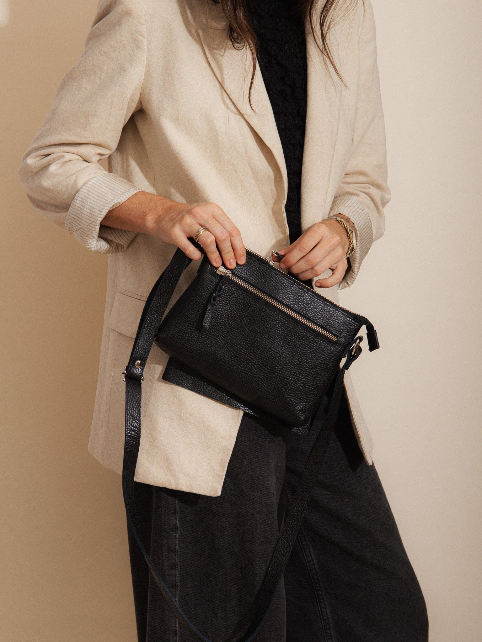 Bandolera Mujer / Thea Negro BANDOLERA Giani Dafirenze 