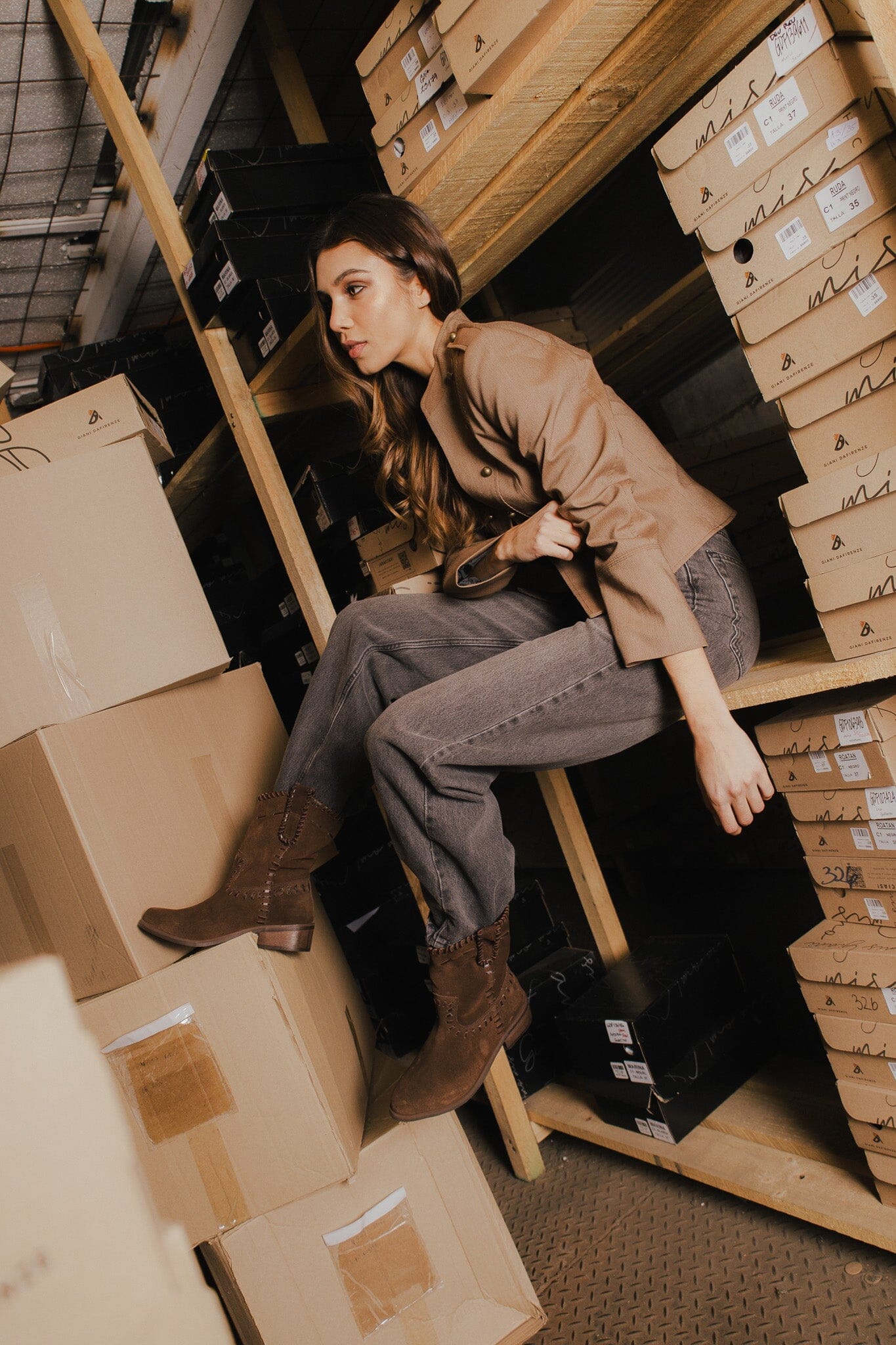 Bota Mujer / Ceniza Café BOTAS Giani Dafirenze 