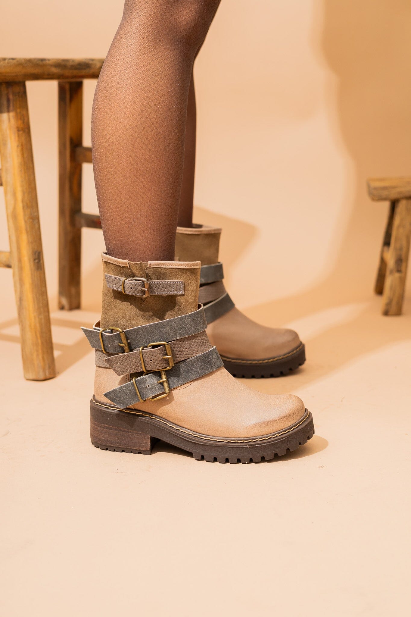 Bota Mujer / Hurco Taupe BOTAS Giani Dafirenze 