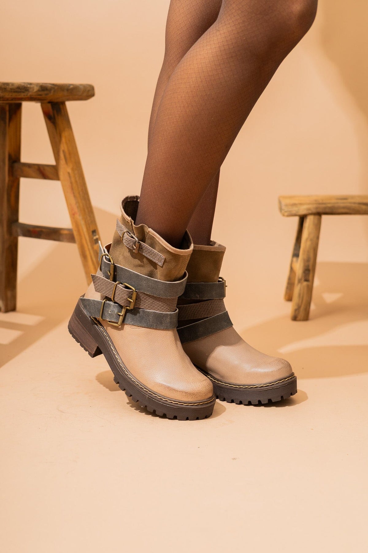 Bota Mujer / Hurco Taupe BOTAS Giani Dafirenze 