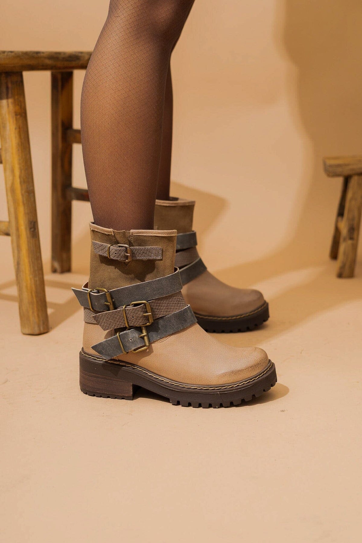 Bota Mujer / Hurco Taupe BOTAS Giani Dafirenze 
