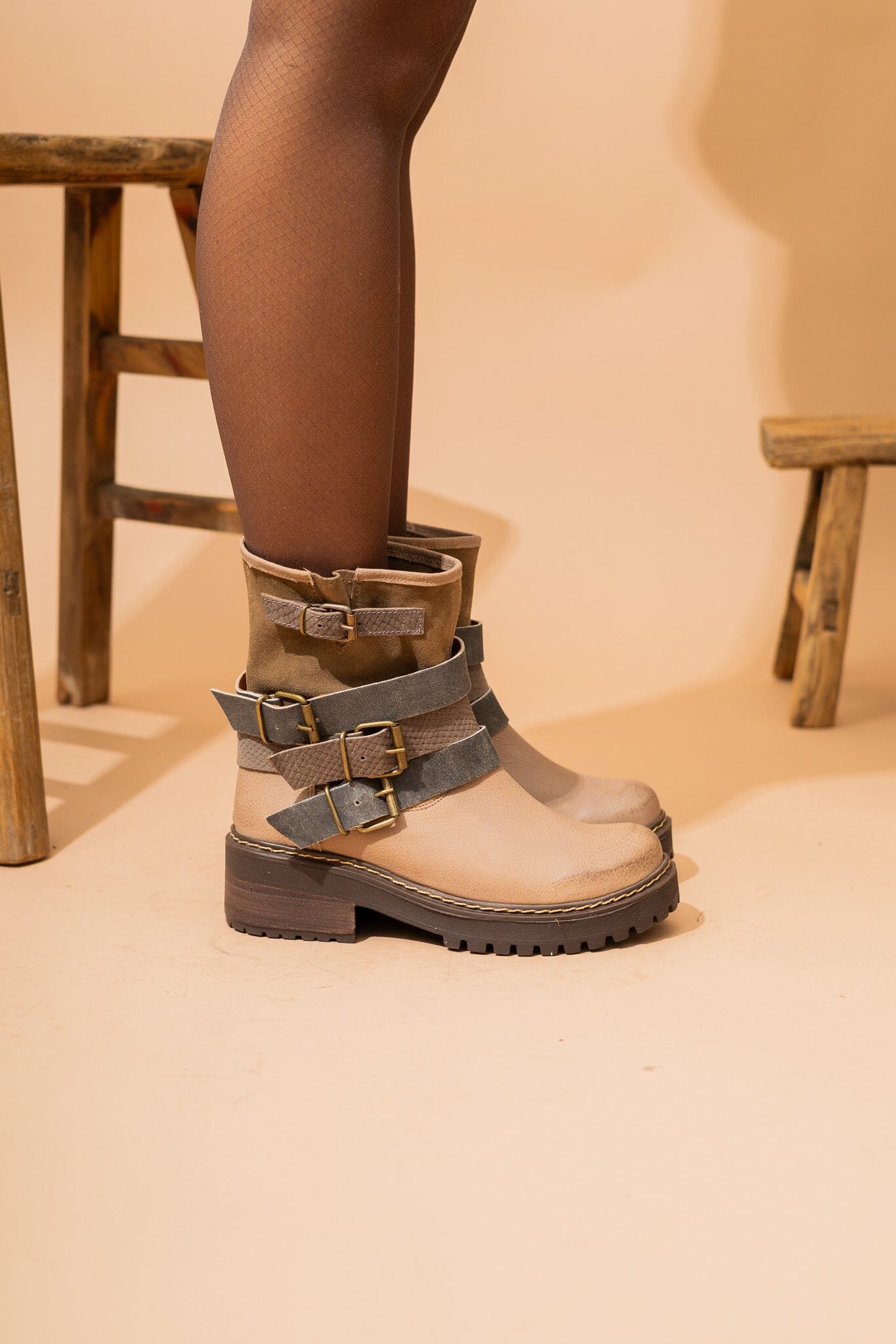Bota Mujer / Hurco Taupe BOTAS Giani Dafirenze 