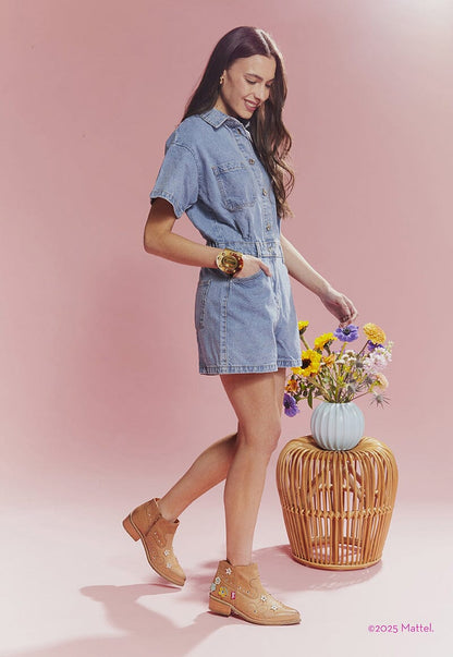 Botin Barbie / Sandy Camel BOTINES Giani Dafirenze 