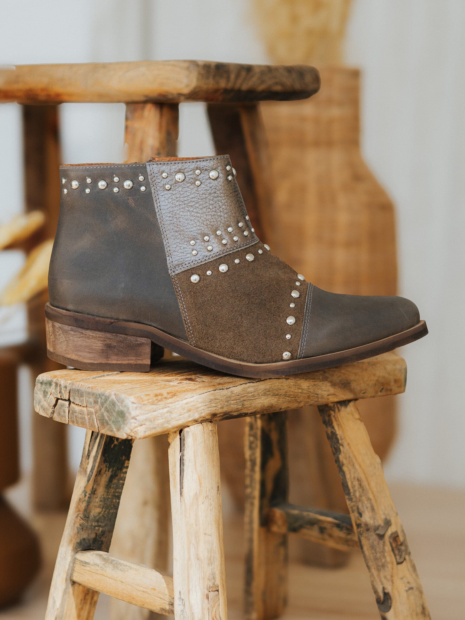 Botin Mujer / Abubilla Taupe Metalico BOTINES Giani Dafirenze 