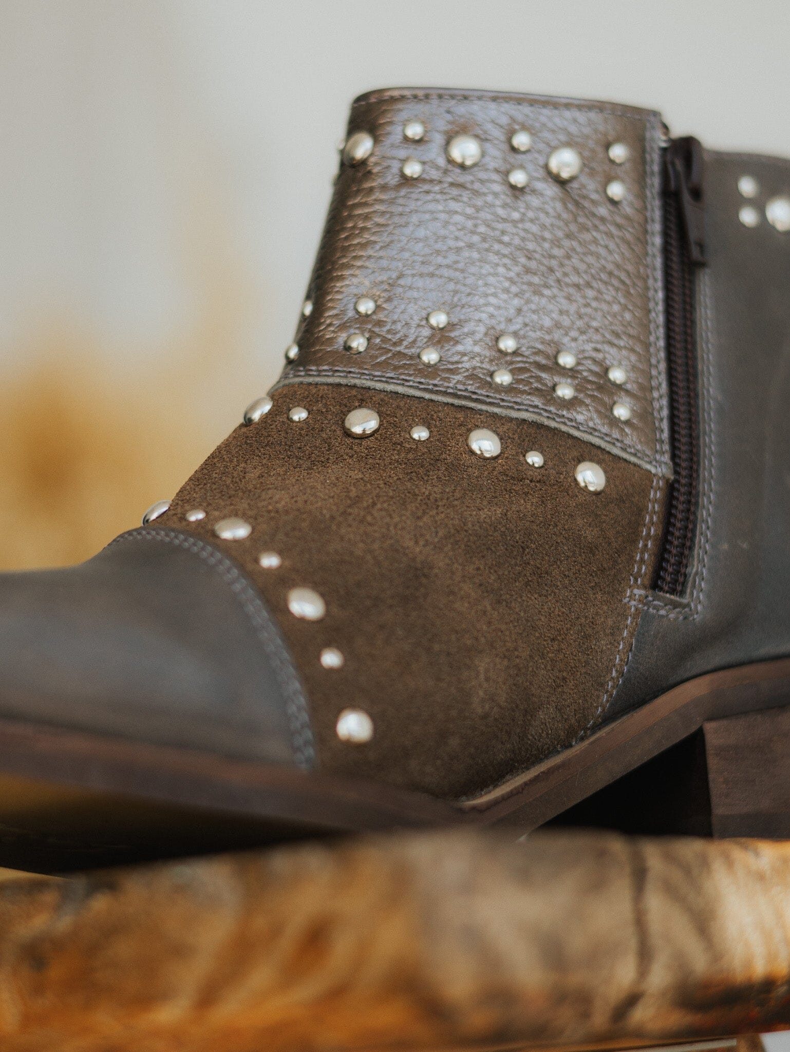 Botin Mujer / Abubilla Taupe Metalico BOTINES Giani Dafirenze 