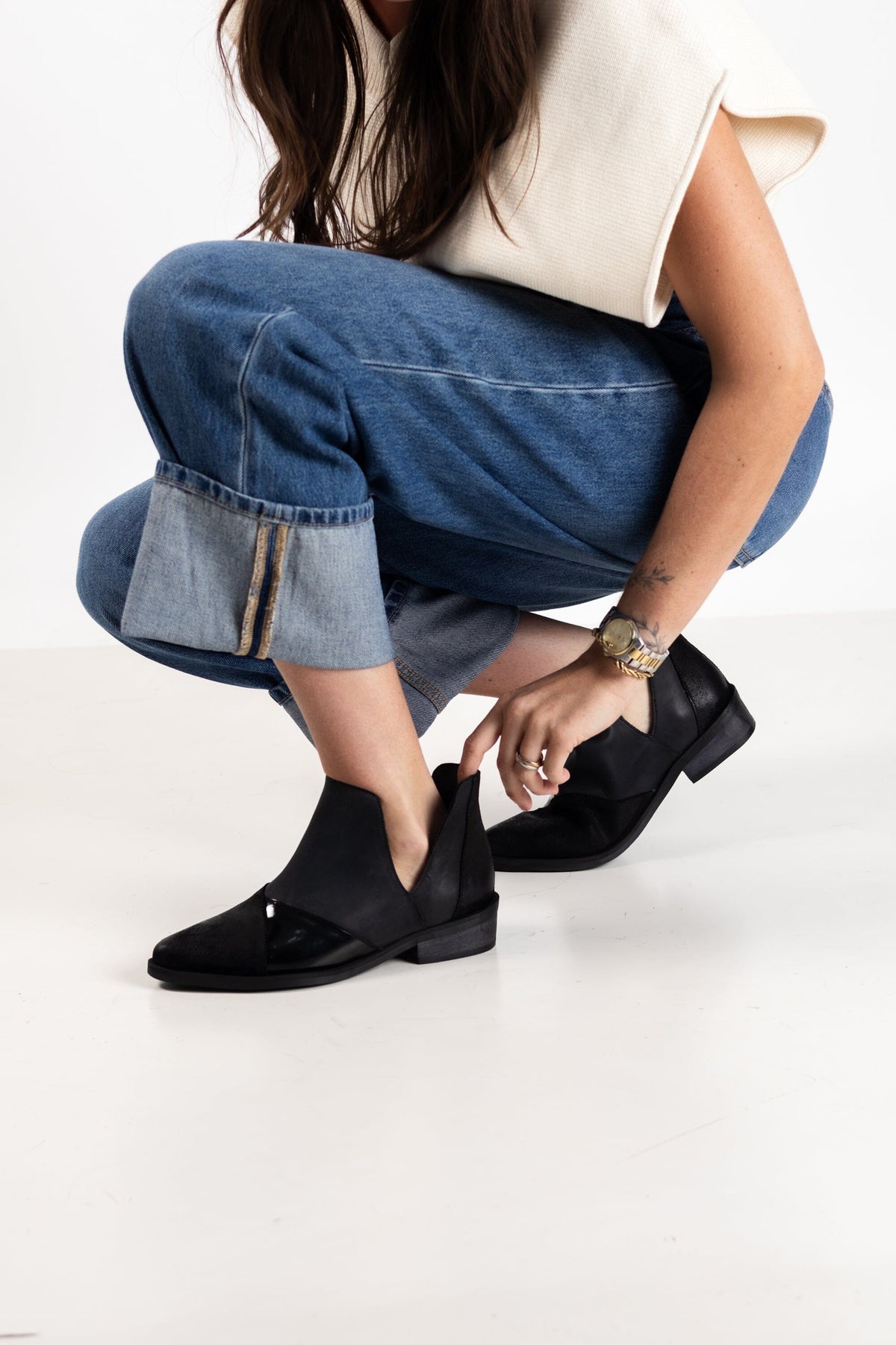 Botin Mujer / Acentor Negro BOTINES Giani Dafirenze 