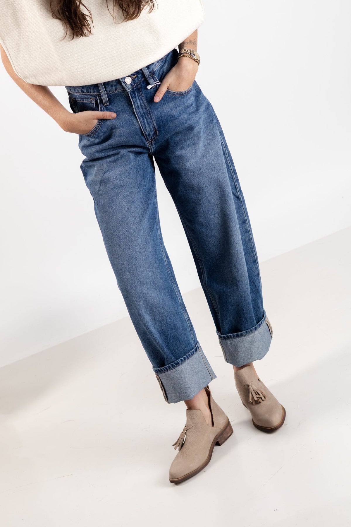 Botin Mujer / Adriana Beige BOTINES Giani Dafirenze 