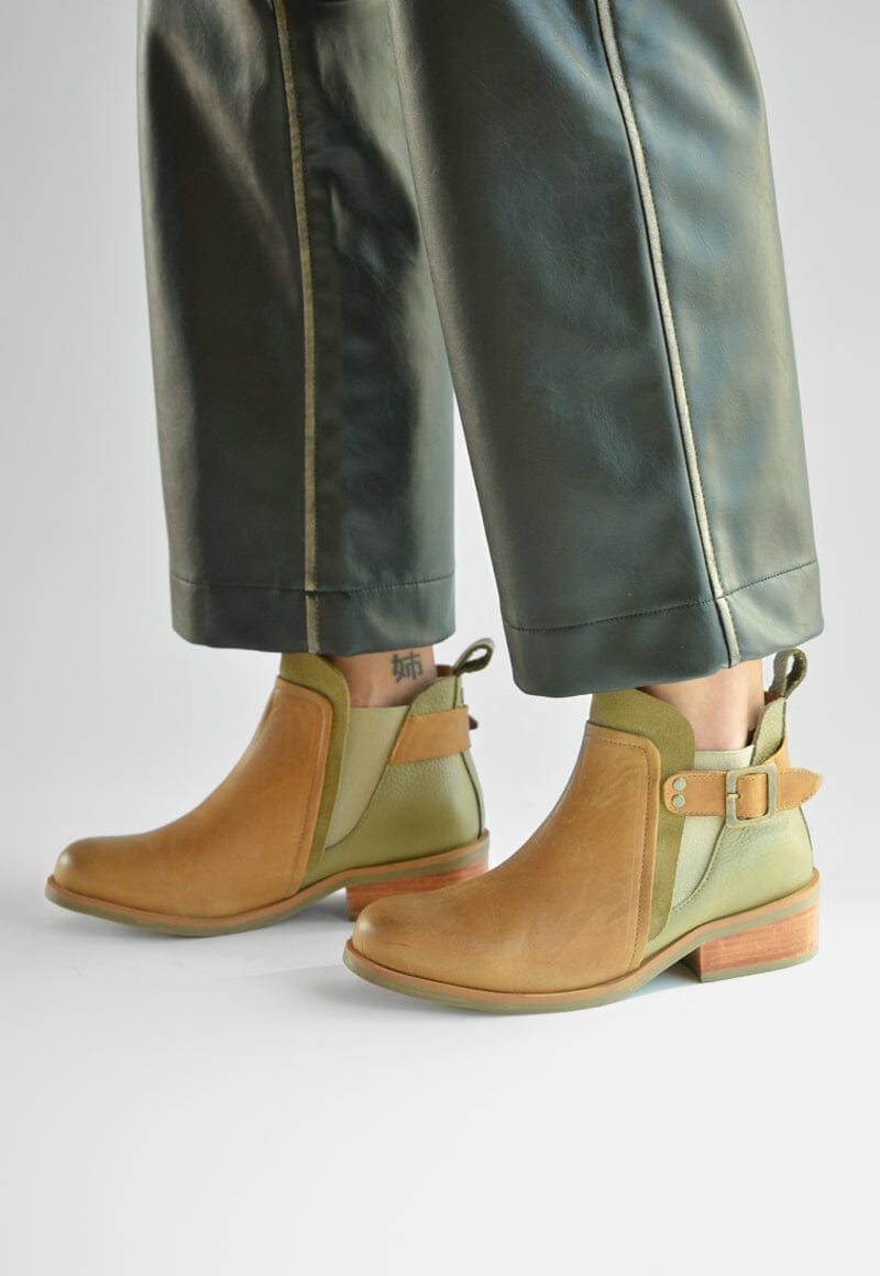 Botin Mujer / Angu Camel Verde BOTINES Giani Dafirenze 