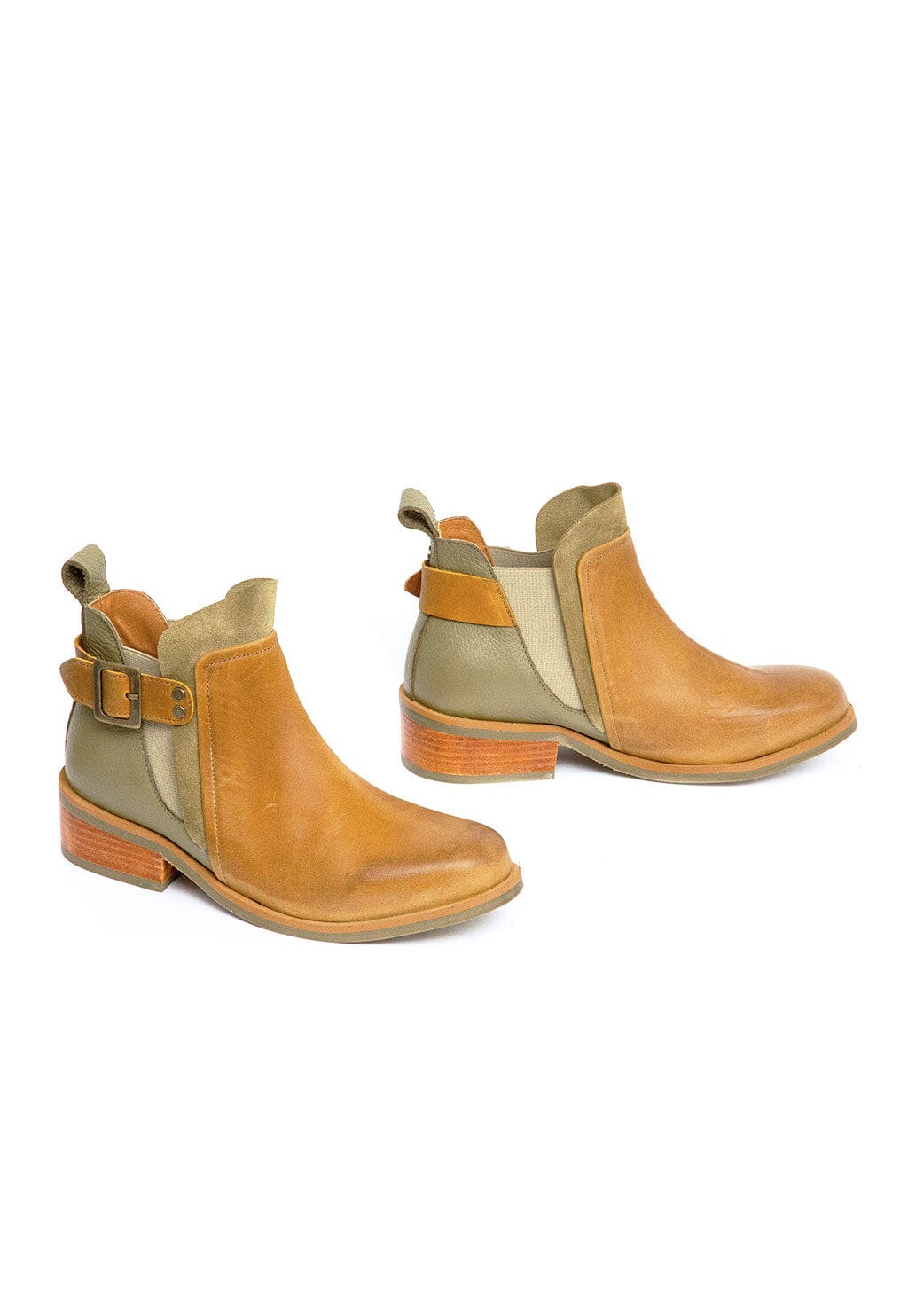 Botin Mujer / Angu Camel Verde BOTINES Giani Dafirenze 