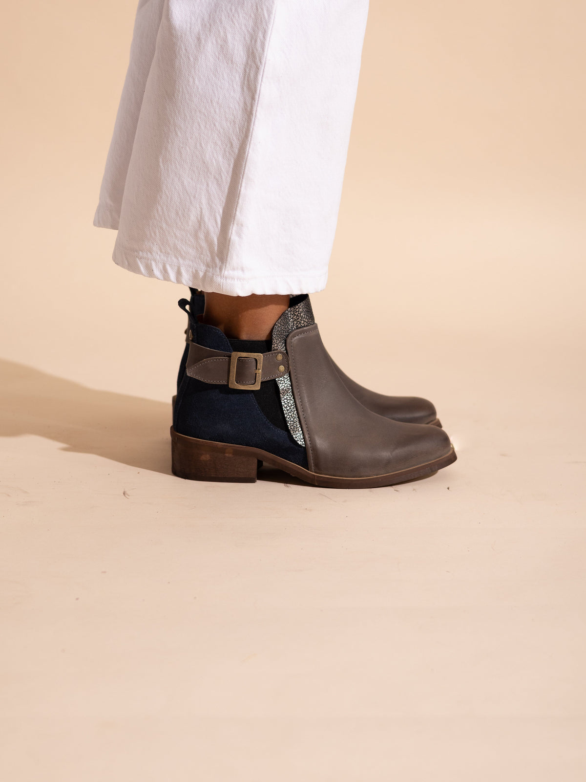 Botin Mujer / Angu Gris Azul BOTINES Giani Dafirenze 