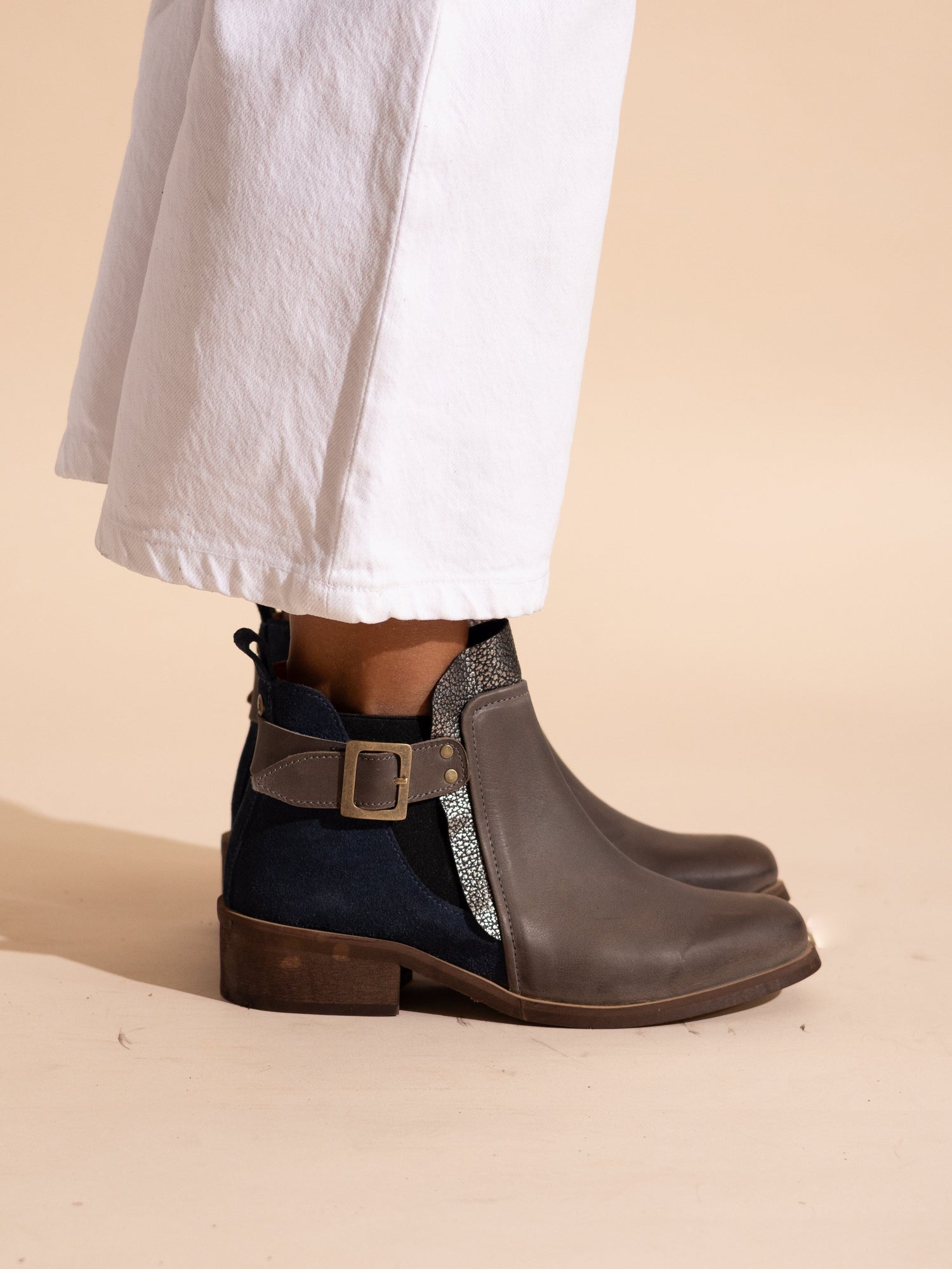 Botin Mujer / Angu Gris Azul BOTINES Giani Dafirenze 
