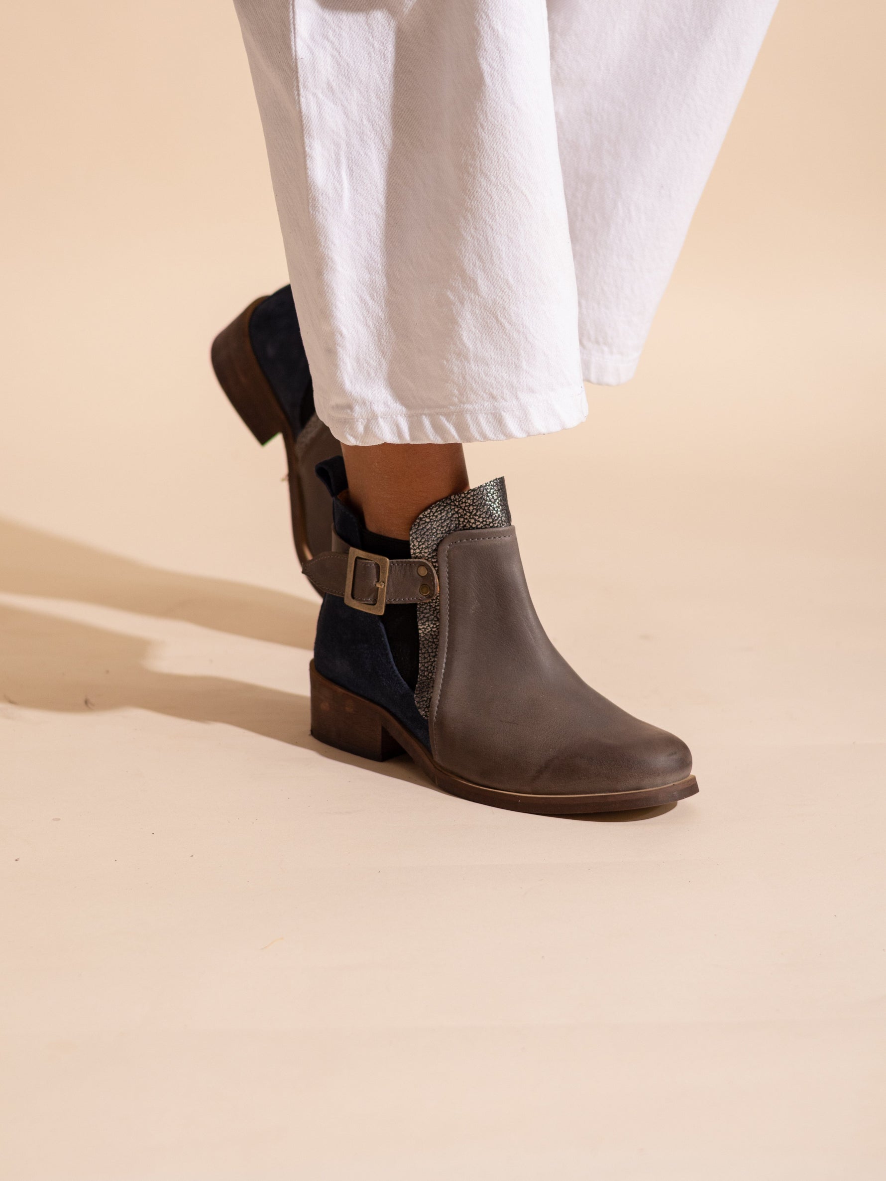 Botin Mujer / Angu Gris Azul BOTINES Giani Dafirenze 