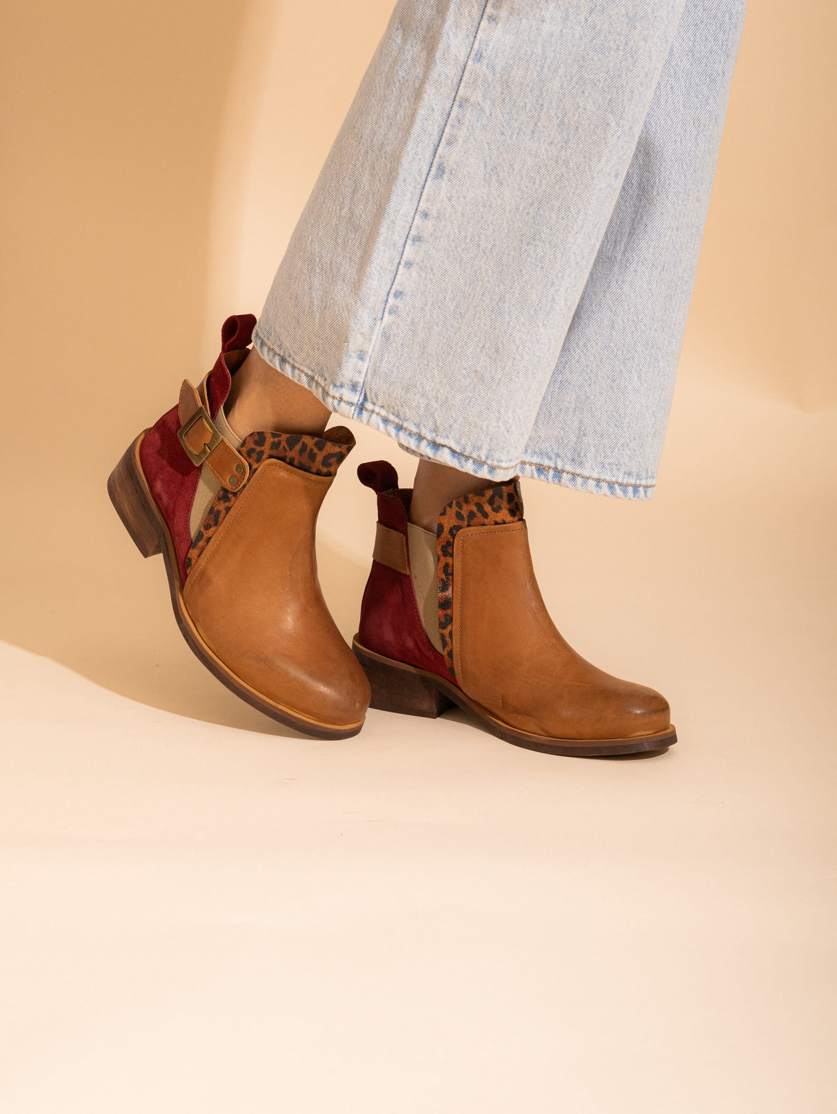 Botin Mujer / Angu Print Camel BOTINES Giani Dafirenze 