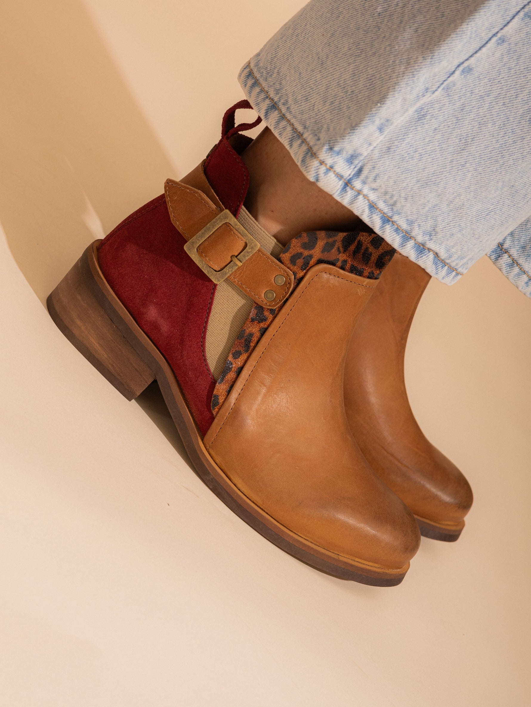 Botin Mujer / Angu Print Camel BOTINES Giani Dafirenze 