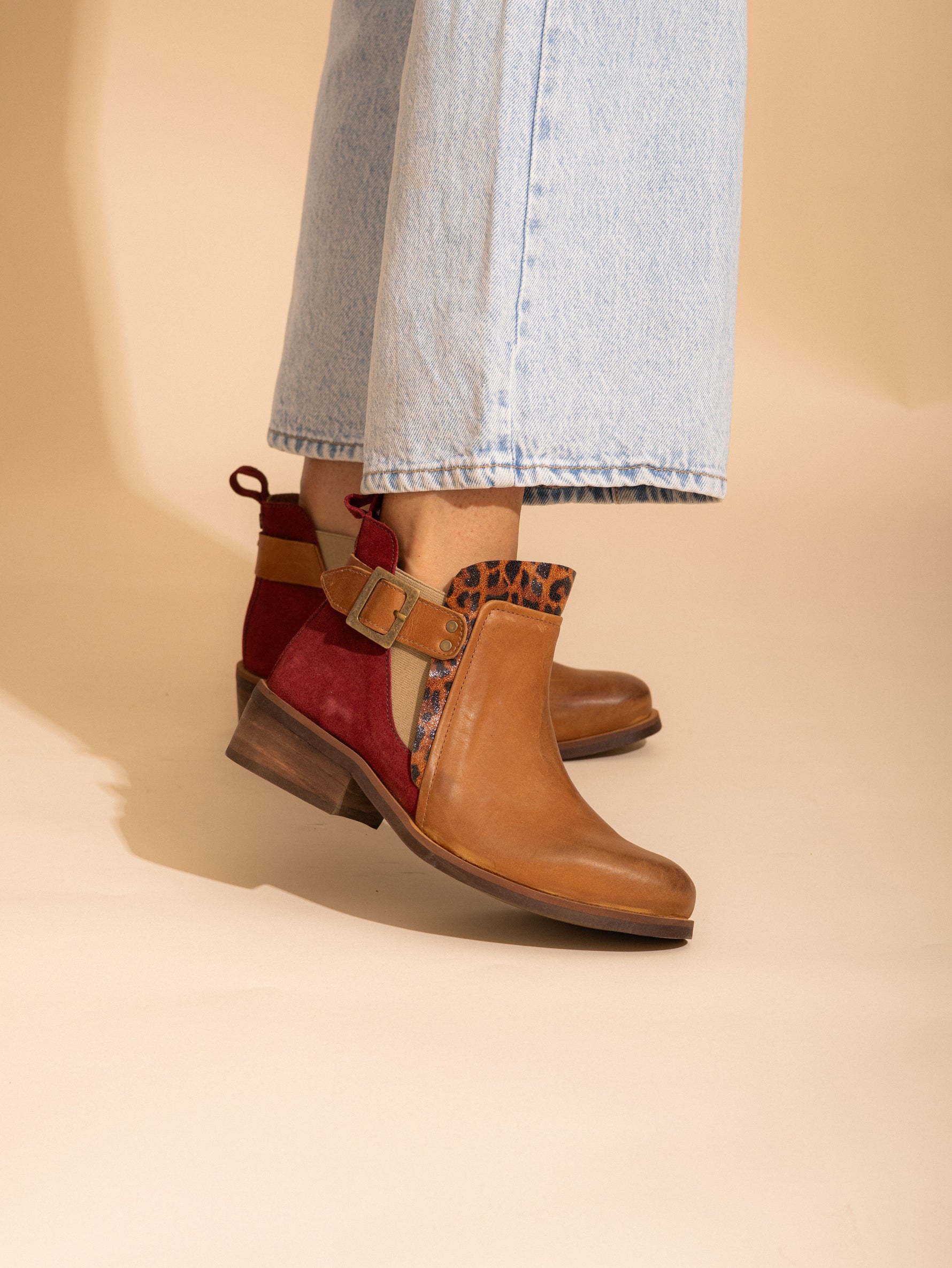 Botin Mujer / Angu Print Camel BOTINES Giani Dafirenze 