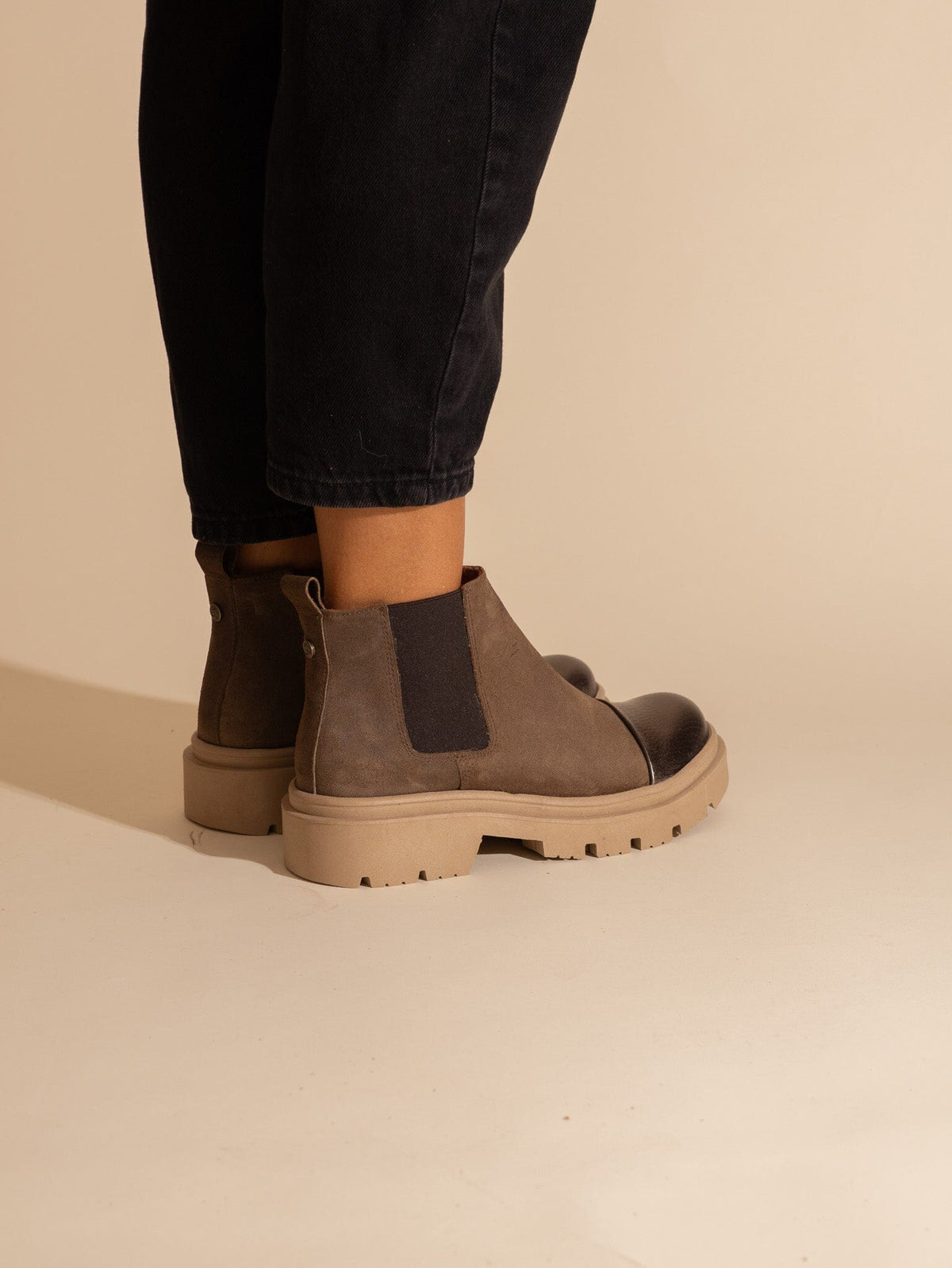 Botin Mujer / Celia Taupe Metalico BOTINES Giani Dafirenze 