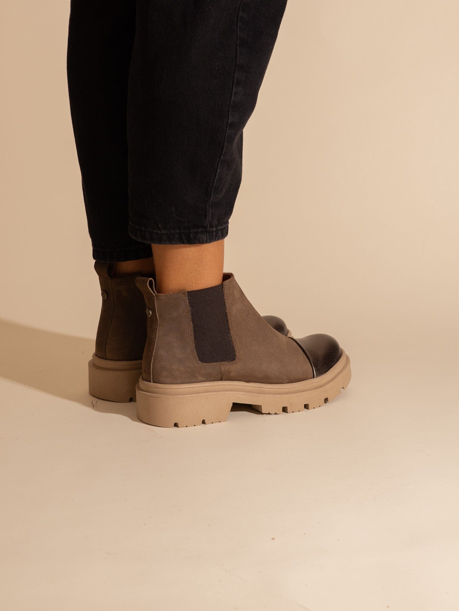 Botin Mujer / Celia Taupe Metalico BOTINES Giani Dafirenze 