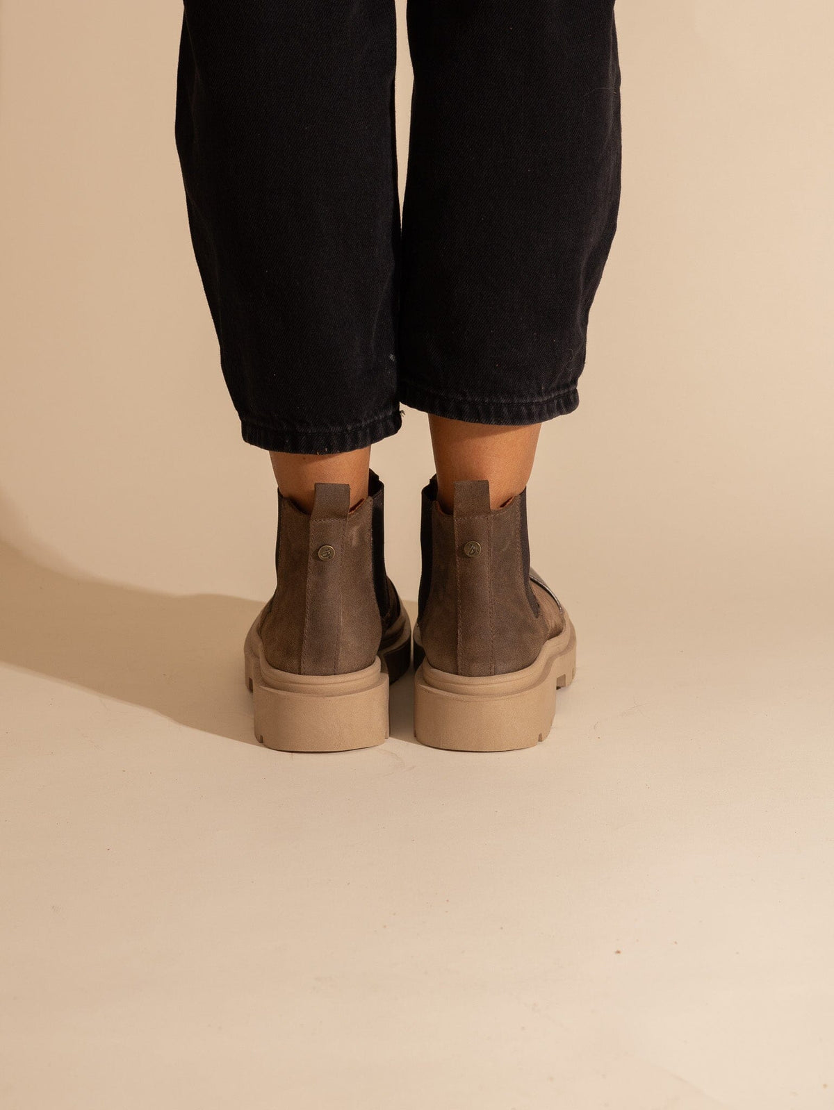 Botin Mujer / Celia Taupe Metalico BOTINES Giani Dafirenze 