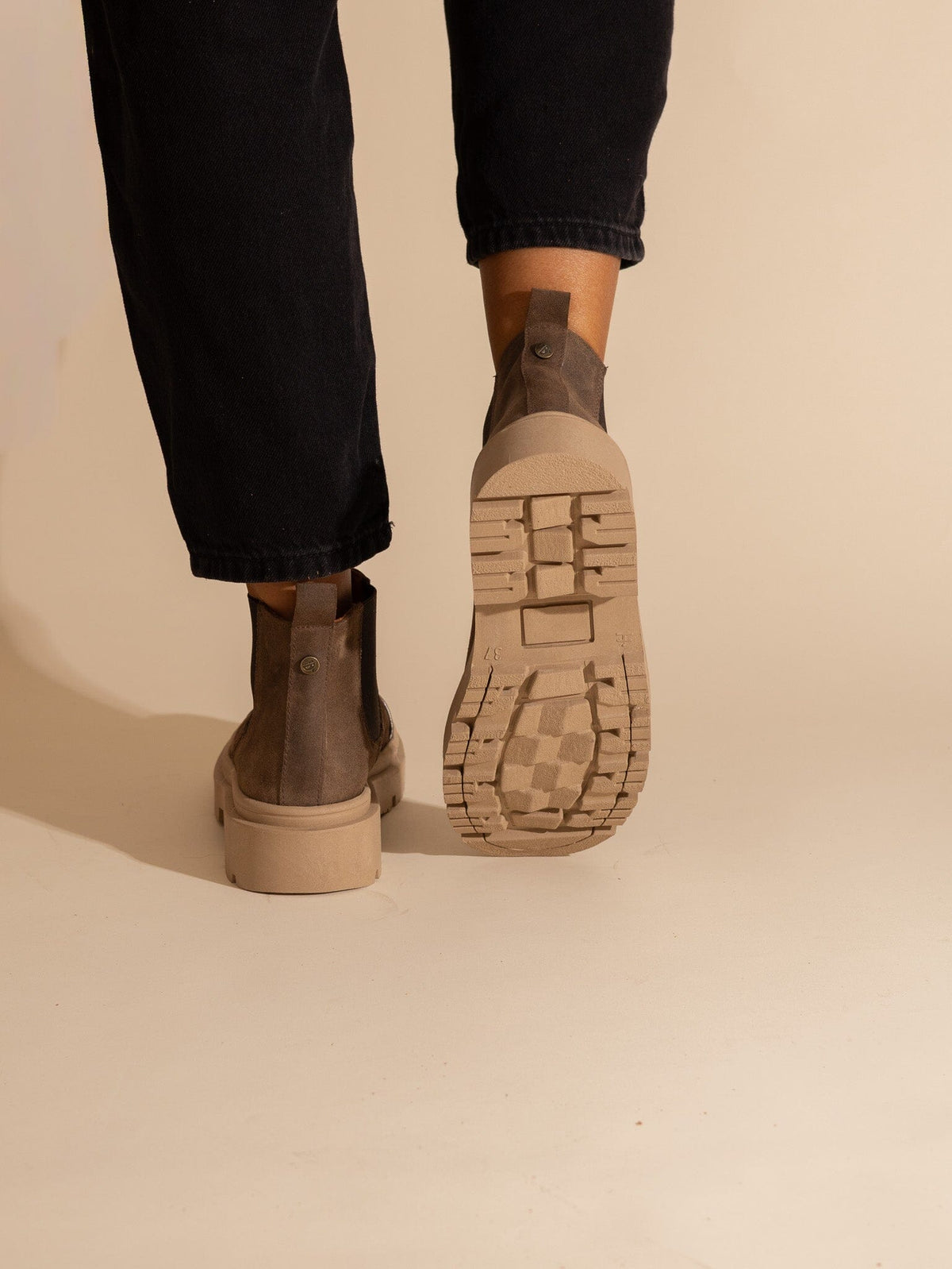 Botin Mujer / Celia Taupe Metalico BOTINES Giani Dafirenze 