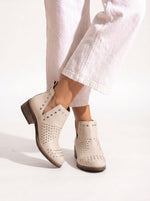 Botin Mujer / Charra Beige BOTINES Giani Dafirenze 