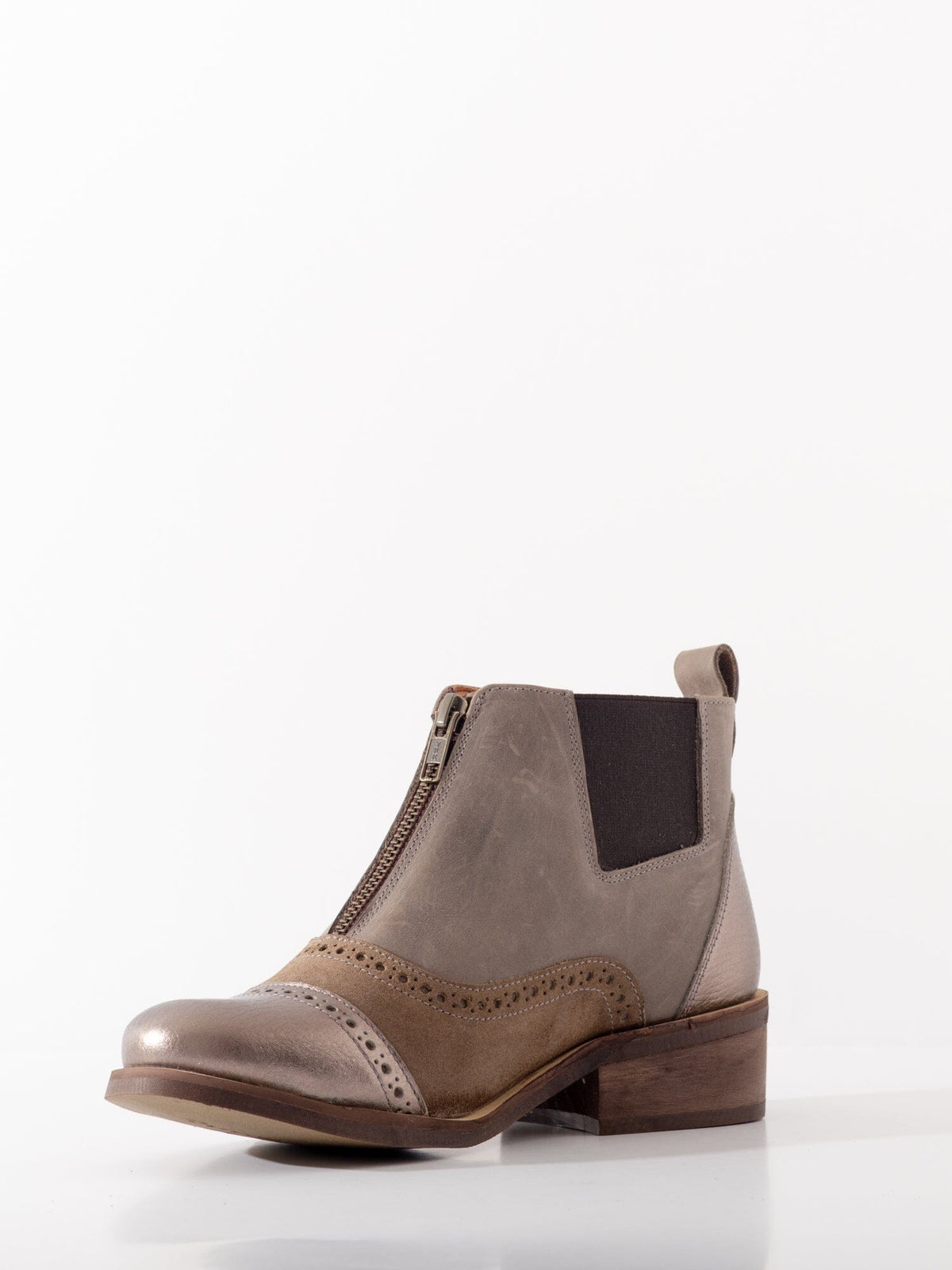 Botin Mujer / Diana Taupe Metalico BOTINES Giani Dafirenze 