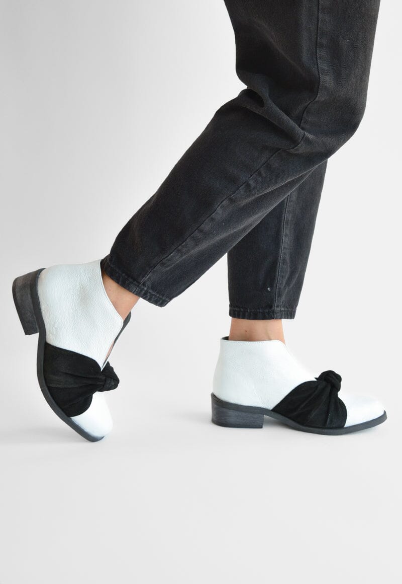Botin Mujer / Florence Blanco Negro BOTINES Giani Dafirenze 