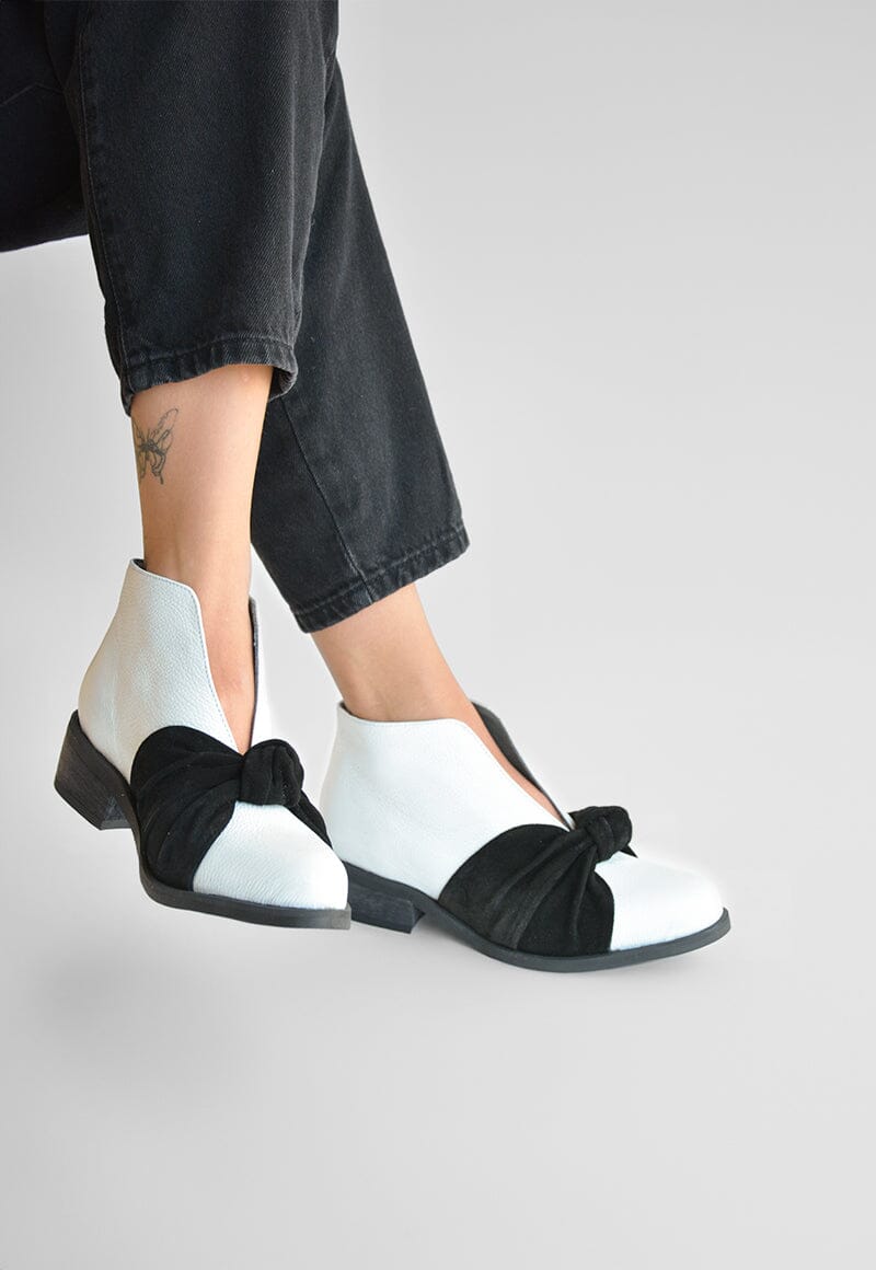 Botin Mujer / Florence Blanco Negro BOTINES Giani Dafirenze 