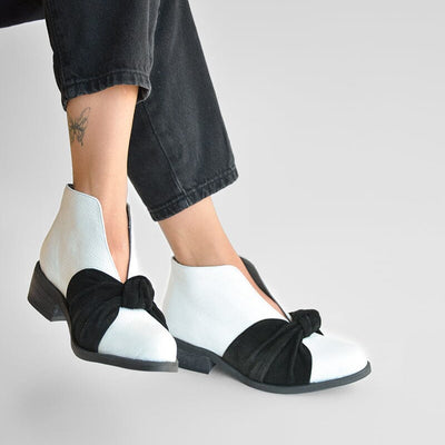 Botin Mujer / Florence Blanco Negro