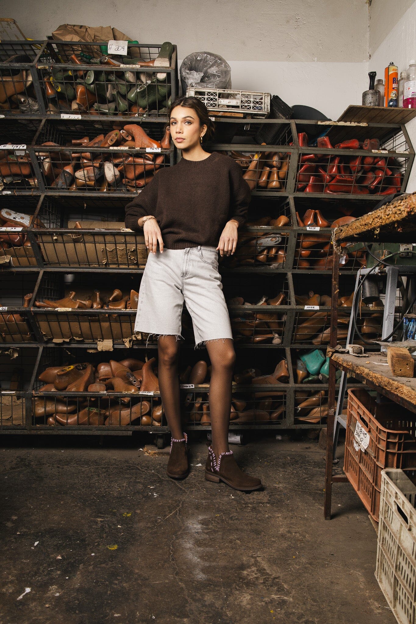 Botin Mujer / Lumbre Café Lila BOTINES Giani Dafirenze 