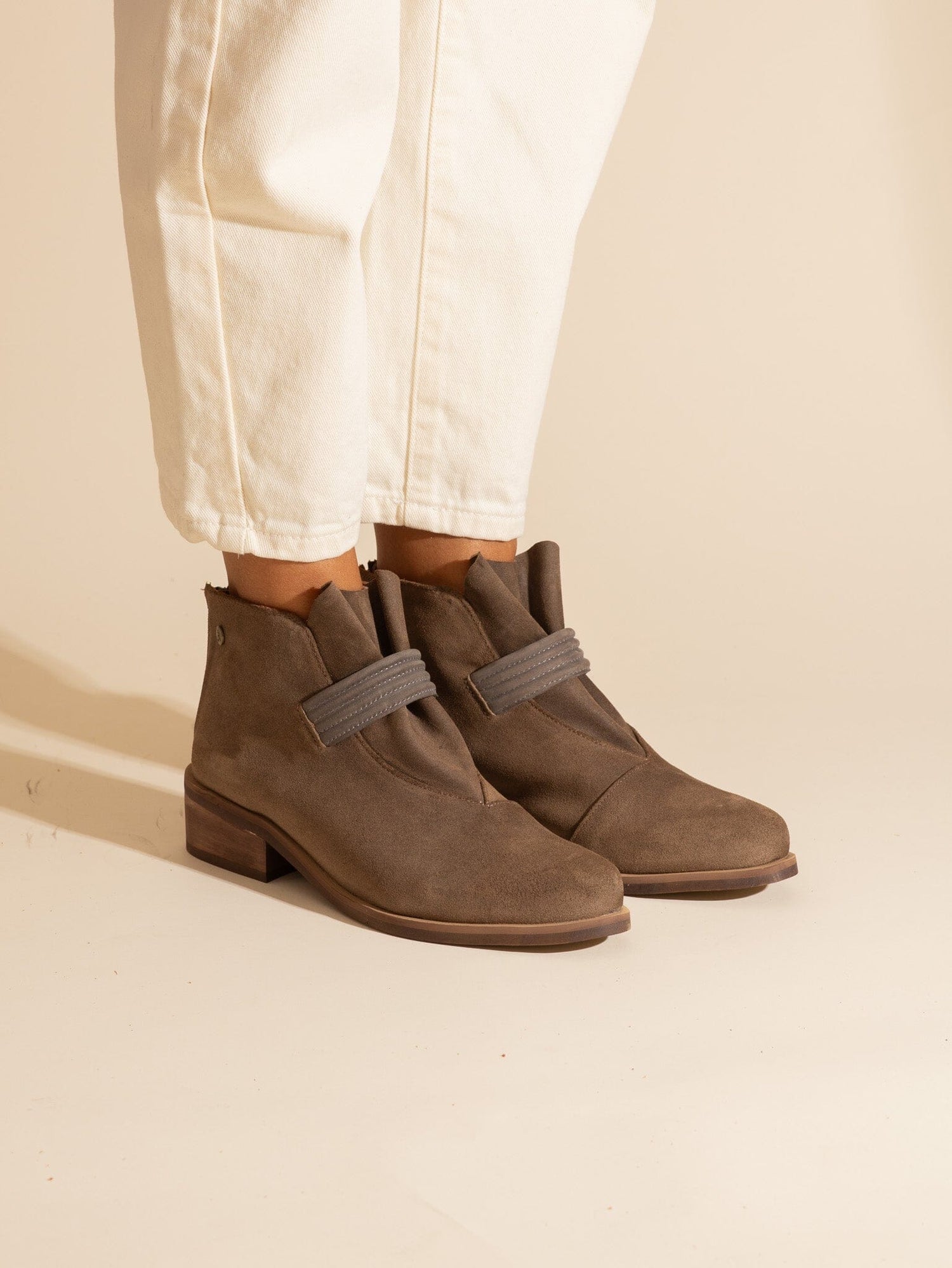 Botin Mujer / Nalca Taupe Gris BOTINES Giani Dafirenze 