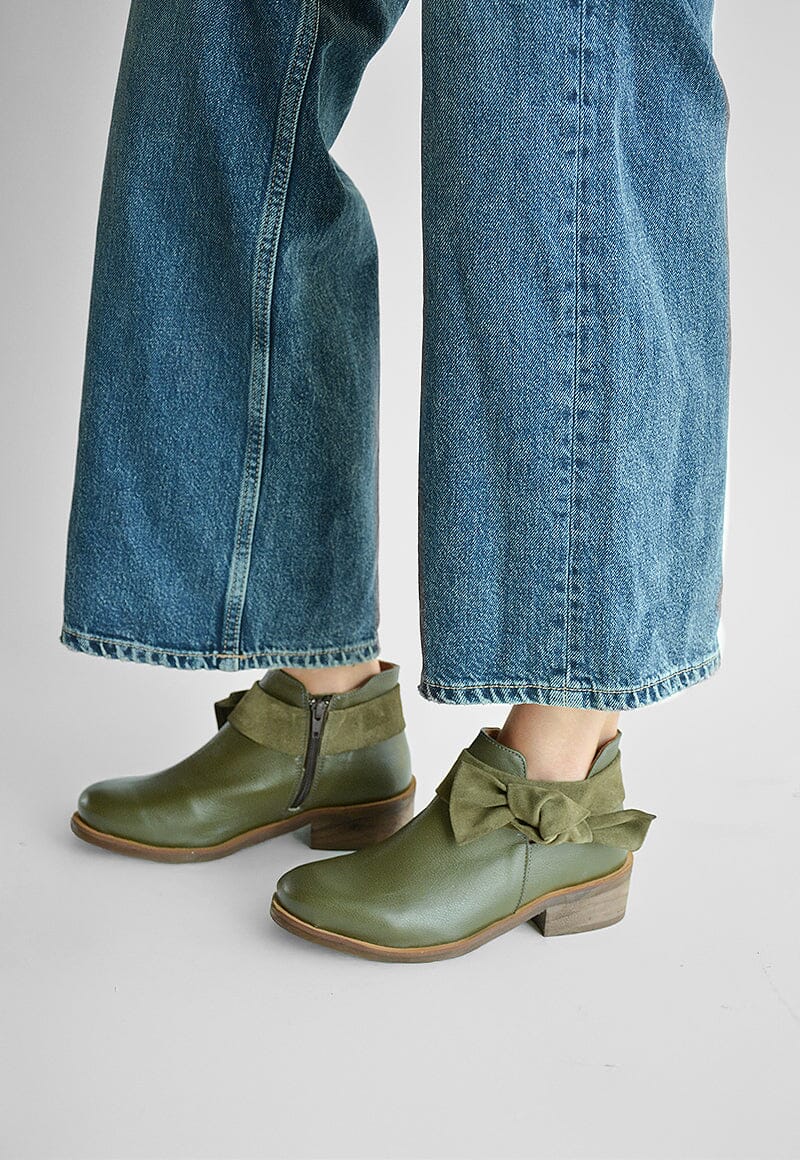 Botin Mujer / Saharino Verde BOTINES Giani Dafirenze 