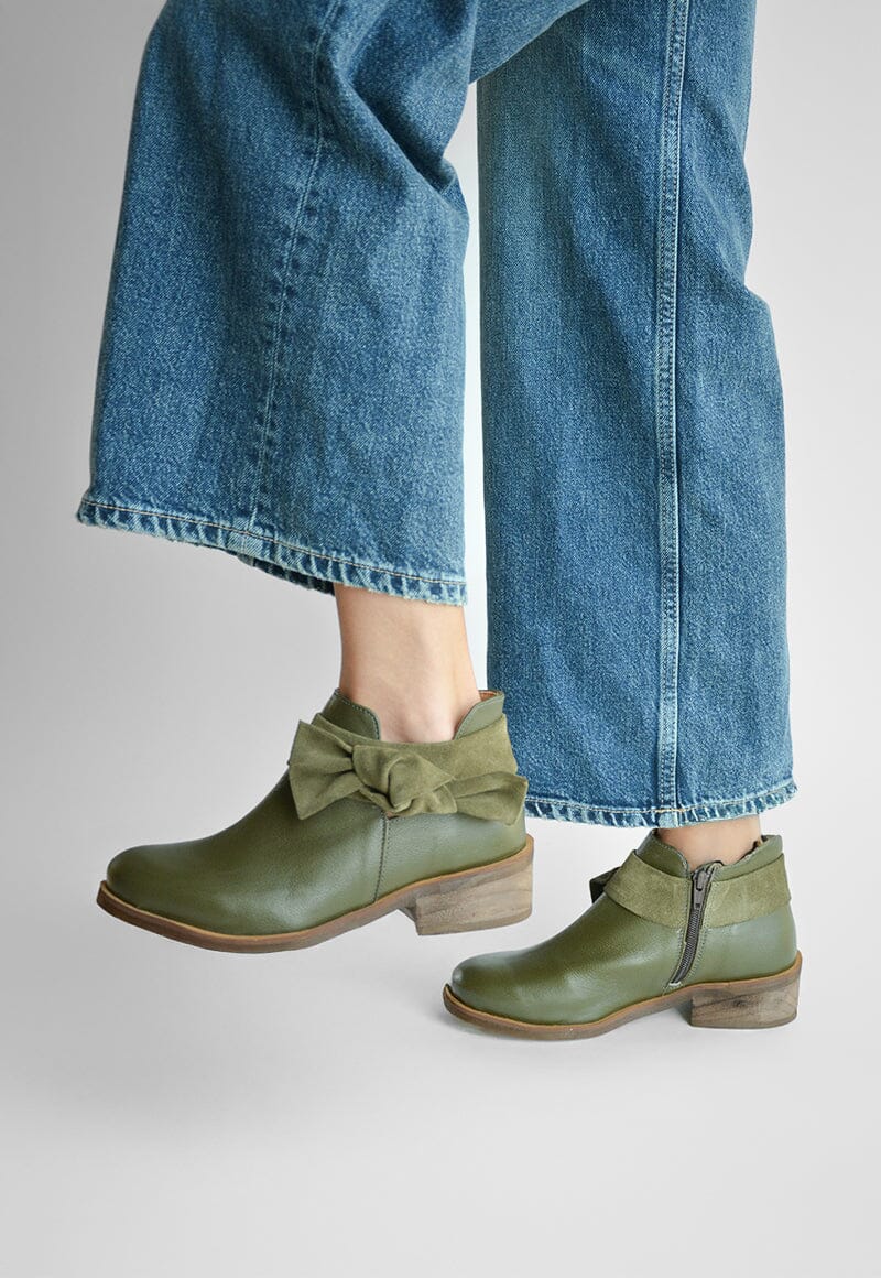 Botin Mujer / Saharino Verde BOTINES Giani Dafirenze 