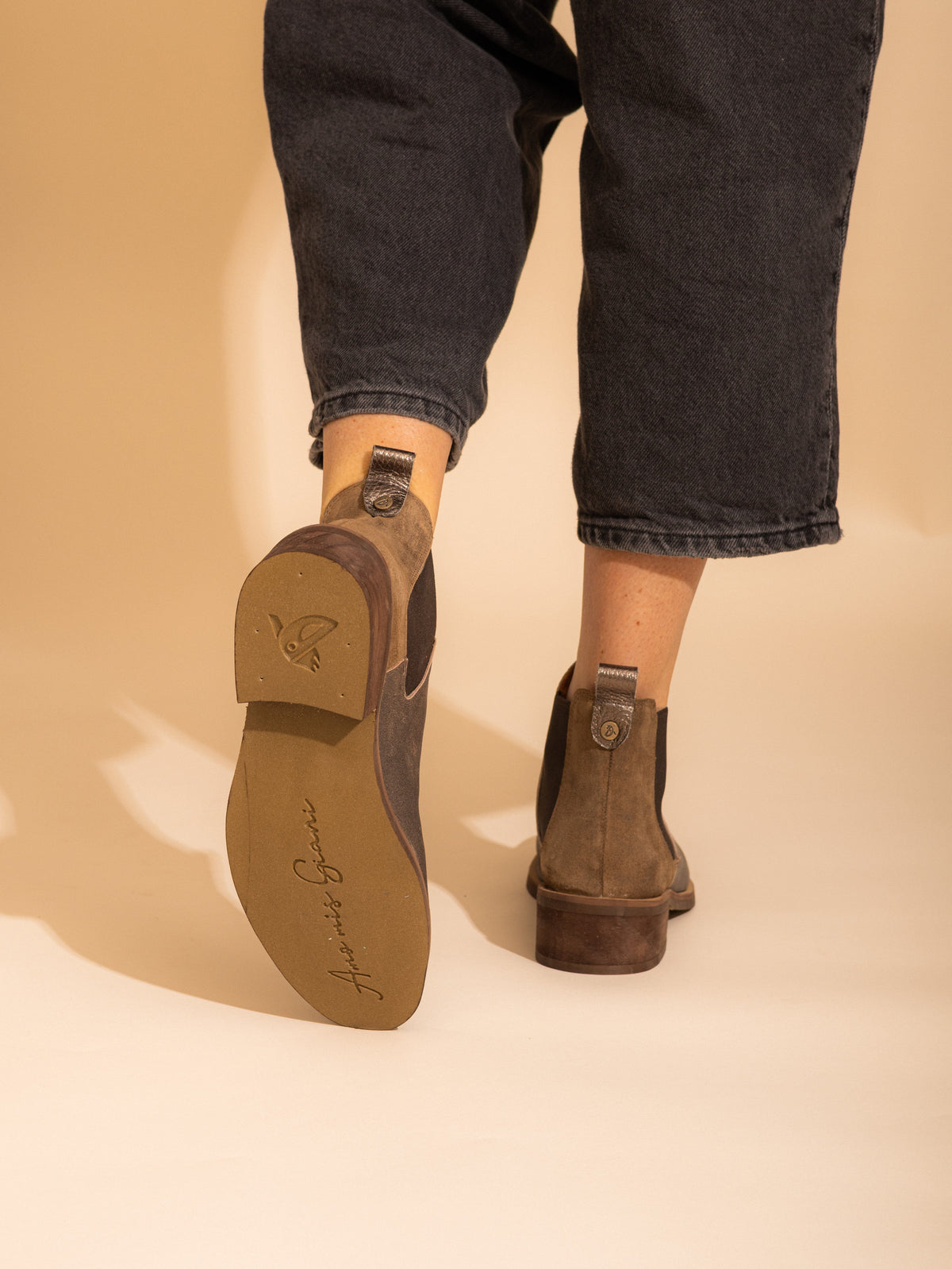 Botin Mujer / Tina Gris Taupe BOTINES Giani Dafirenze 