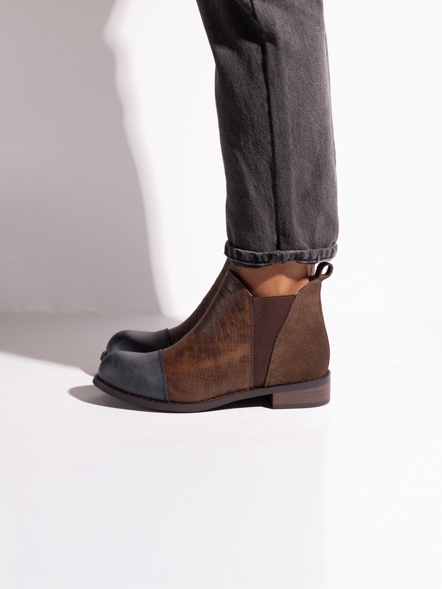 Botin Mujer / Verdecillo Cafe Gris BOTINES Giani Dafirenze 