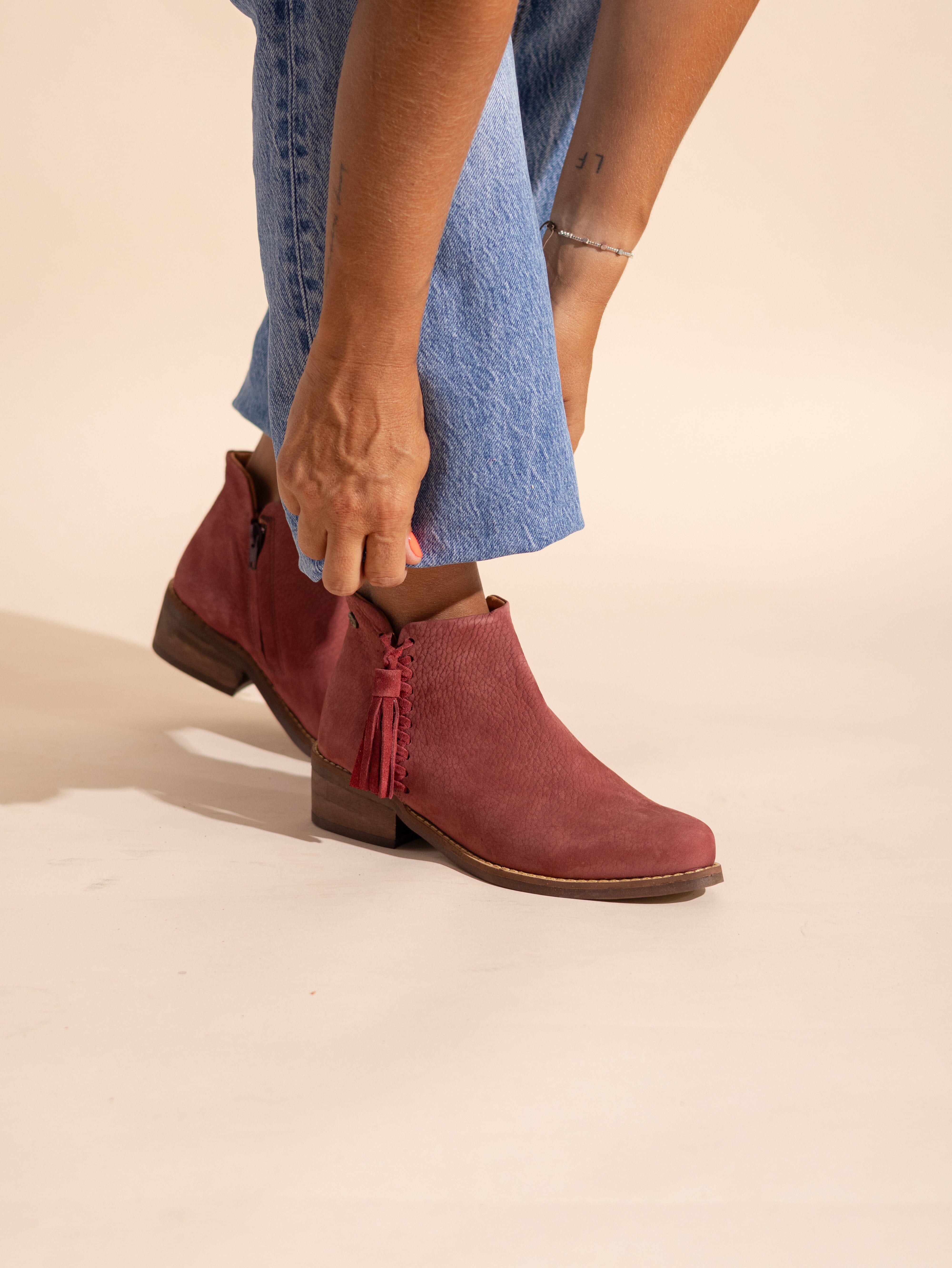 Botin Mujer Virginia Burdeo