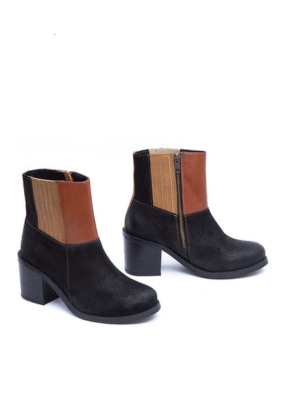 Botines Mujer / Lemur Negro Camel BOTINES Giani Dafirenze 