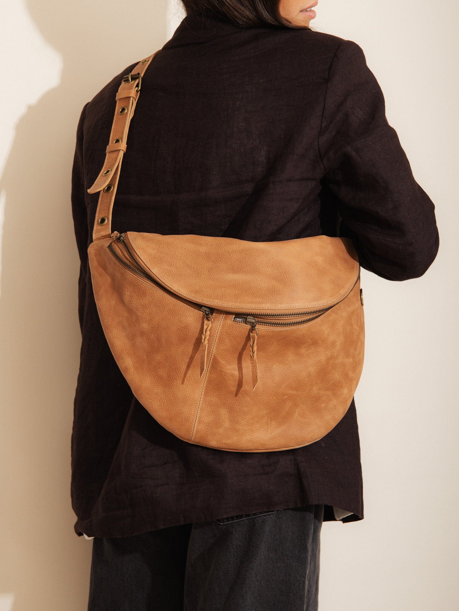 Maxi Banano Mujer / Atenea Camel BANANO Giani Dafirenze 