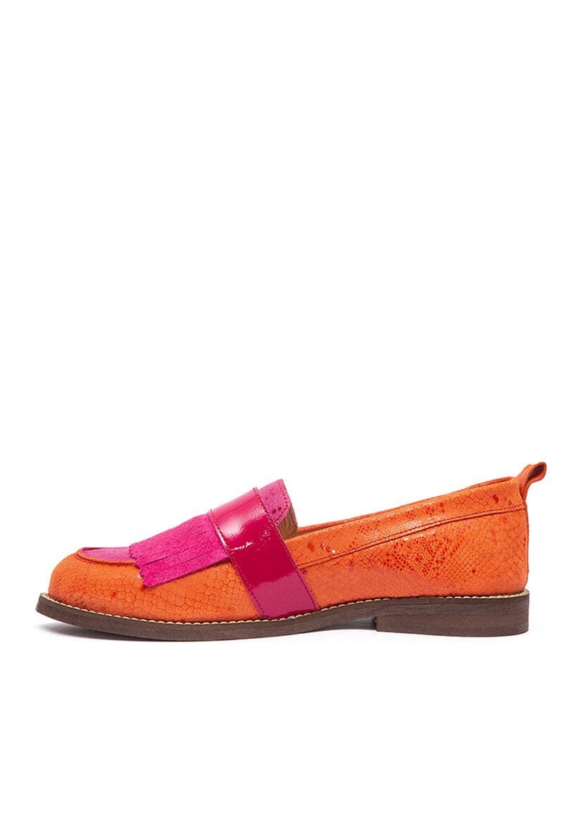 Mocasin Mujer / Acapulco Fucsia Naranjo MOCASINES Giani Dafirenze 