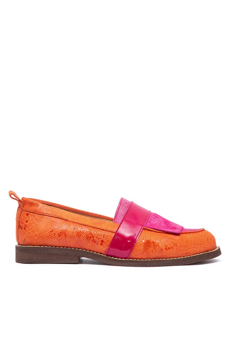 Mocasin Mujer / Acapulco Fucsia Naranjo MOCASINES Giani Dafirenze 