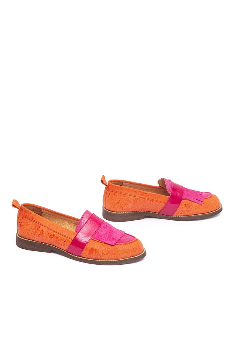 Mocasin Mujer / Acapulco Fucsia Naranjo MOCASINES Giani Dafirenze 