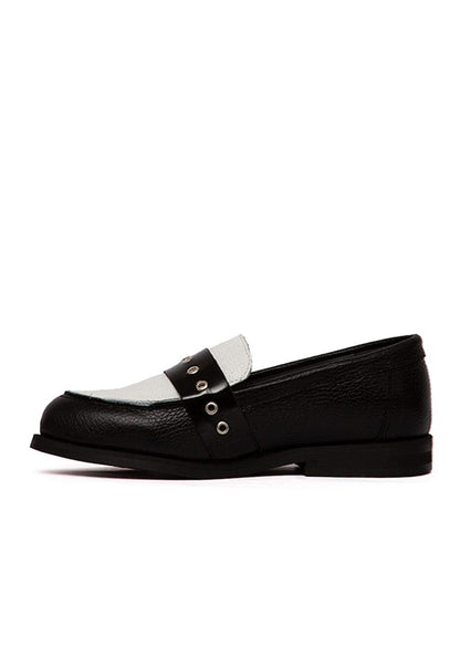 Mocasin Mujer / Amelia Blanco Negro MOCASINES Giani Dafirenze 