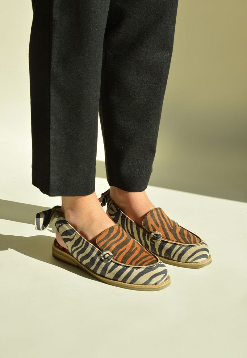 Mocasin Mujer / Cancun Print Camel MOCASINES Giani Dafirenze 