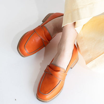 Mocasin Mujer / Capri Naranjo